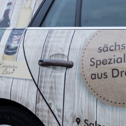 Fahrzeugbeklebung mit Digitaldruck - Dresdner Kaffeestübchen